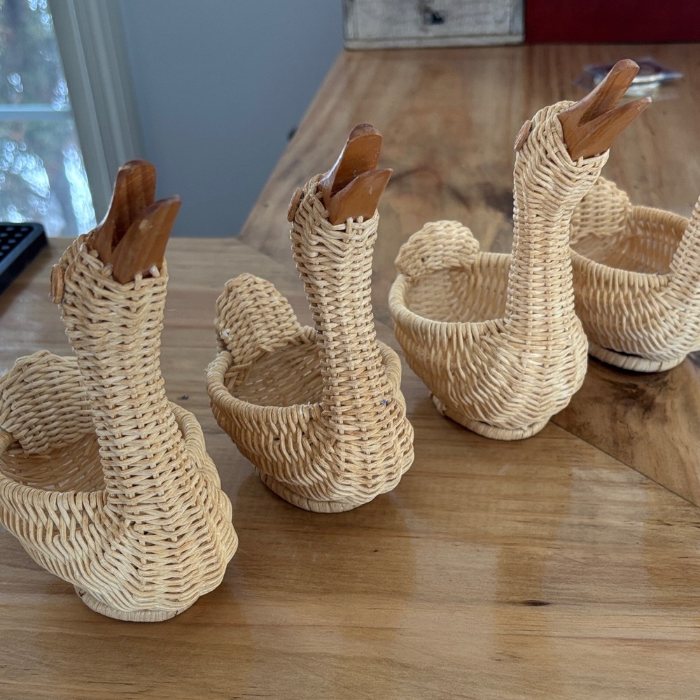 Woven Duck Basket Set - Natural Brown - Picture 7 of 12